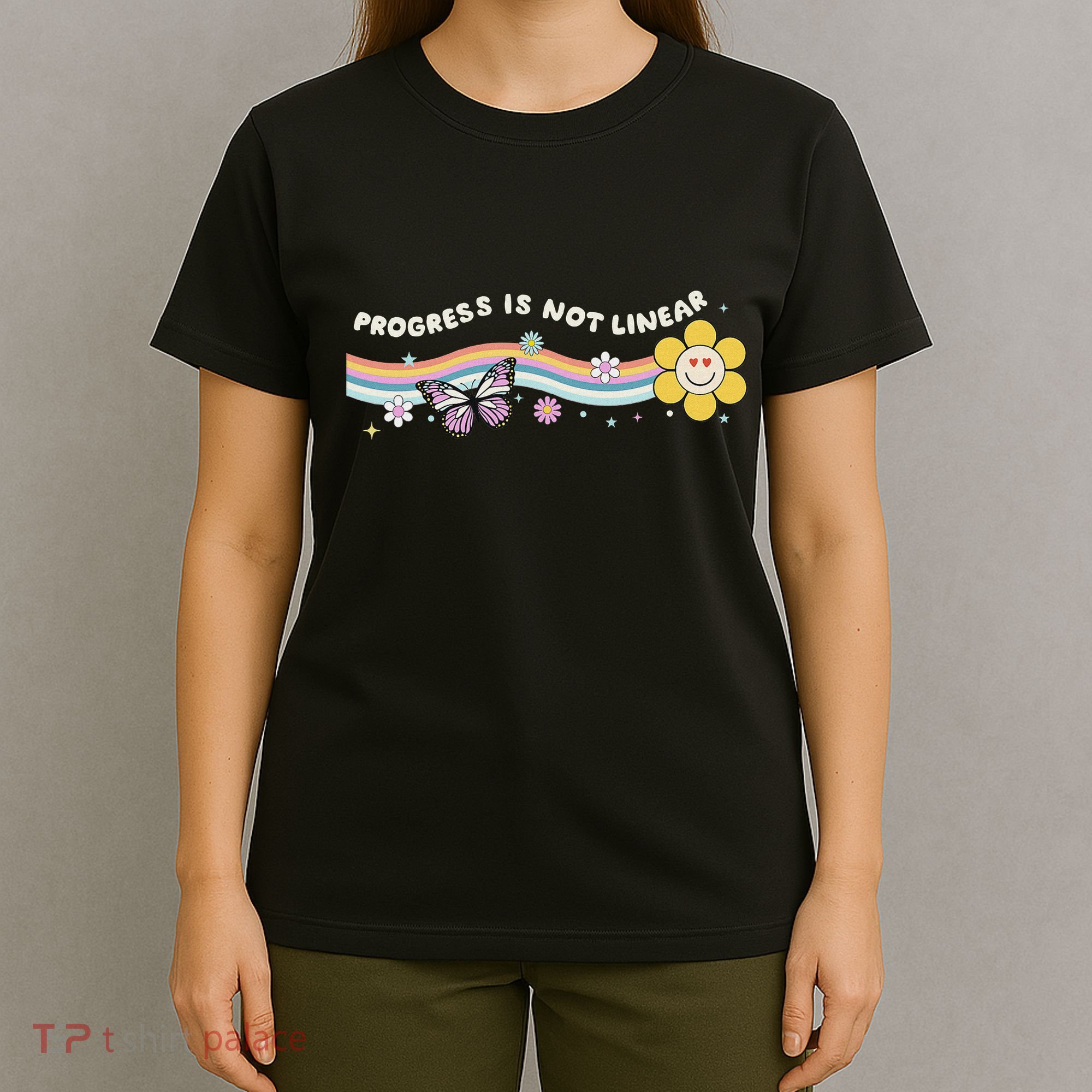 Progress Is Not Linear Retro Special Ed Teacher T-Shirt