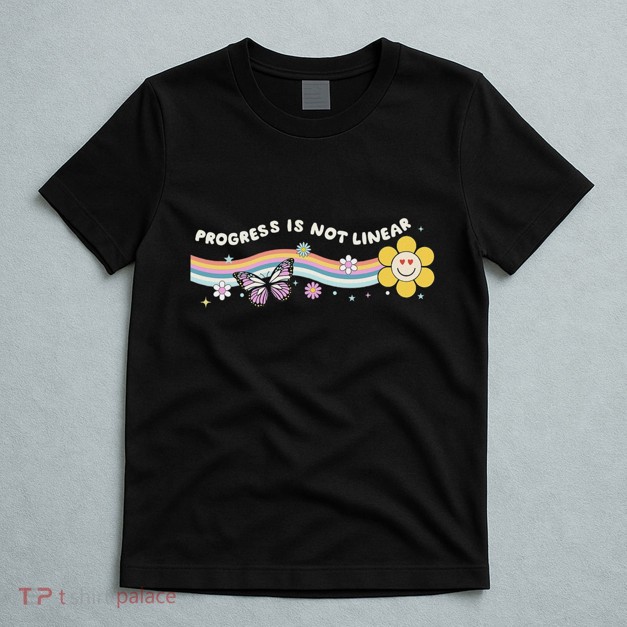 Progress Is Not Linear Retro Special Ed Teacher T-Shirt