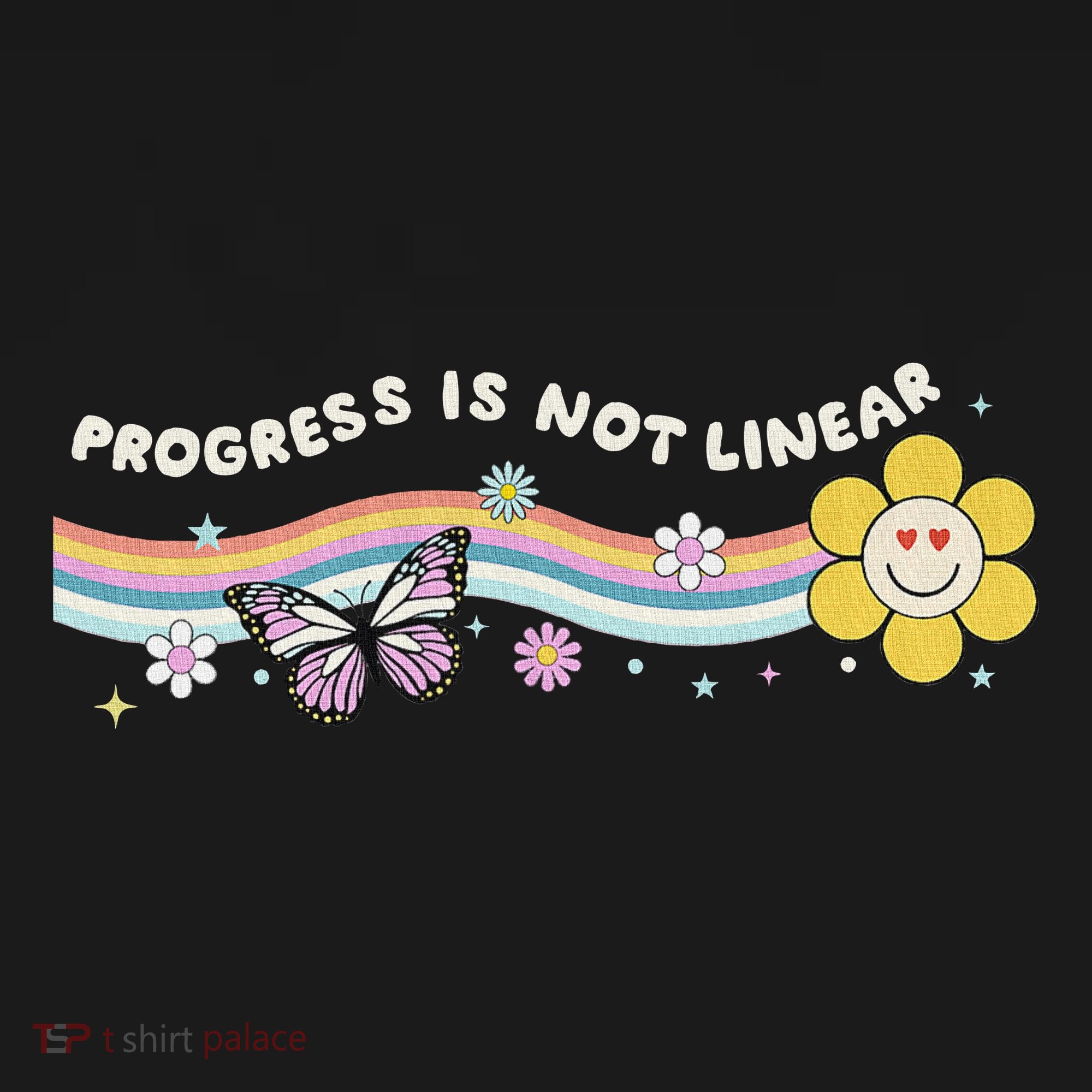 Progress Is Not Linear Retro Special Ed Teacher T-Shirt