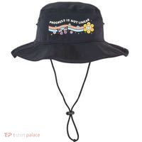 Progress Is Not Linear Retro Special Ed Teacher Bucket Hat thumb 0