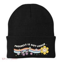 Progress Is Not Linear Retro Special Ed Teacher Beanie thumb 0