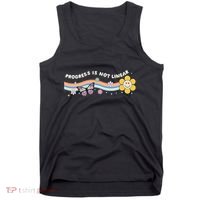 Progress Is Not Linear Retro Special Ed Teacher Tank Top thumb 0