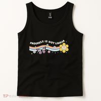 Progress Is Not Linear Retro Special Ed Teacher Tank Top thumb 2