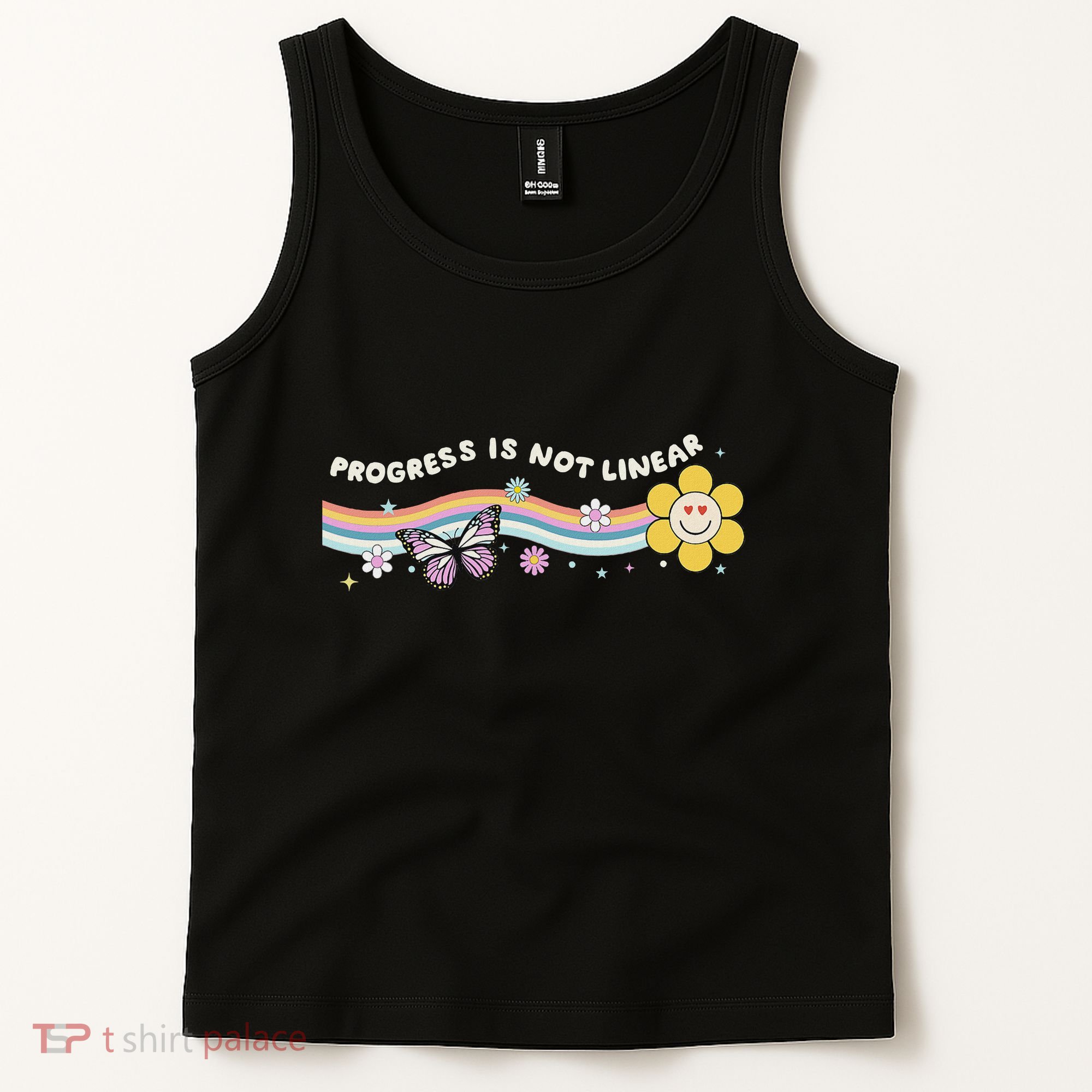 Progress Is Not Linear Retro Special Ed Teacher Tank Top