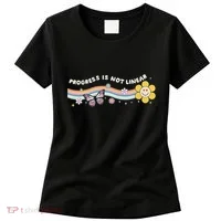 Progress Is Not Linear Retro Special Ed Teacher Women's T-Shirt thumb 0