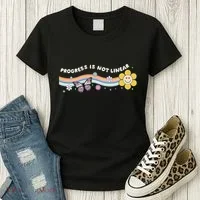 Progress Is Not Linear Retro Special Ed Teacher Women's T-Shirt thumb 3