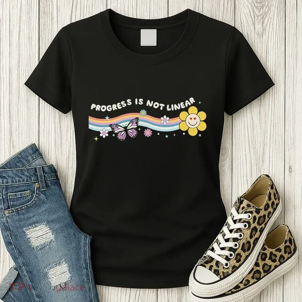 Progress Is Not Linear Retro Special Ed Teacher Women's T-Shirt