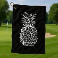 Simple Pineapple Golf Towel thumb 1