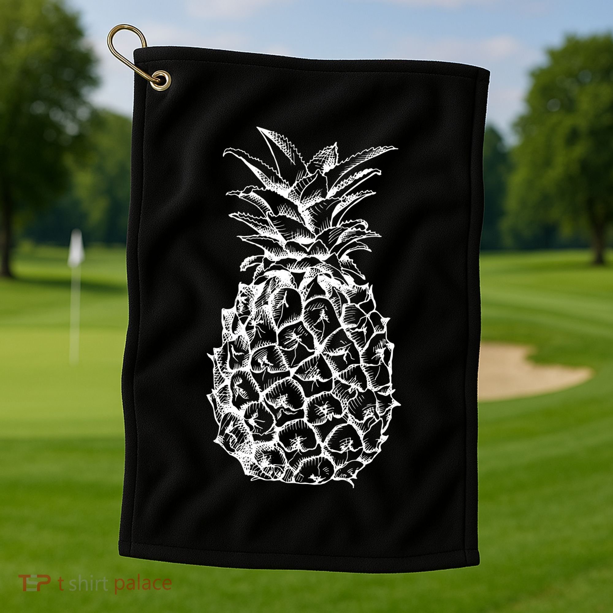 Simple Pineapple Golf Towel