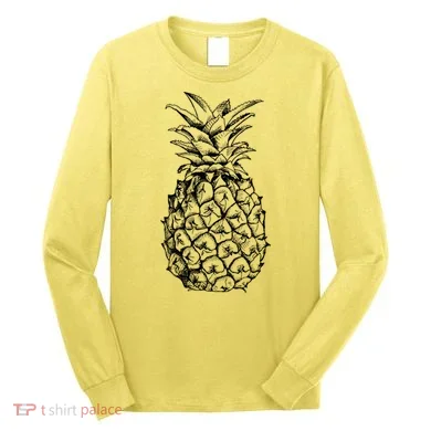 Simple Pineapple Long Sleeve Shirt