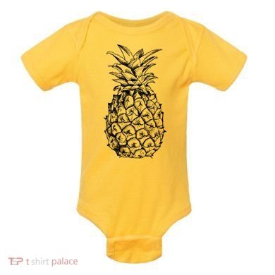 Simple Pineapple Baby Bodysuit