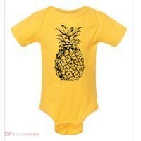 Simple Pineapple Baby Bodysuit thumb 0