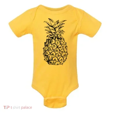 Simple Pineapple Baby Bodysuit