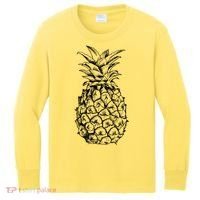 Simple Pineapple Kids Long Sleeve Shirt thumb 0