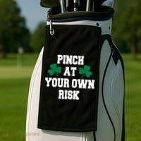 Pinch at your own risk Golf Towel thumb 2