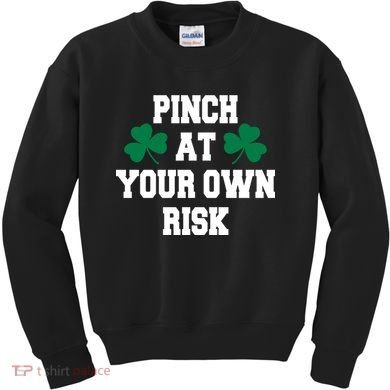 Pinch at your own risk Kids Sweatshirt