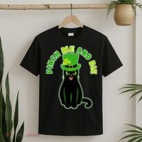 Pinch Me And Die St. Patrick's Day Cat T-Shirt thumb 2
