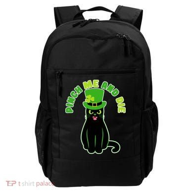 Pinch Me And Die St. Patrick's Day Cat Backpack