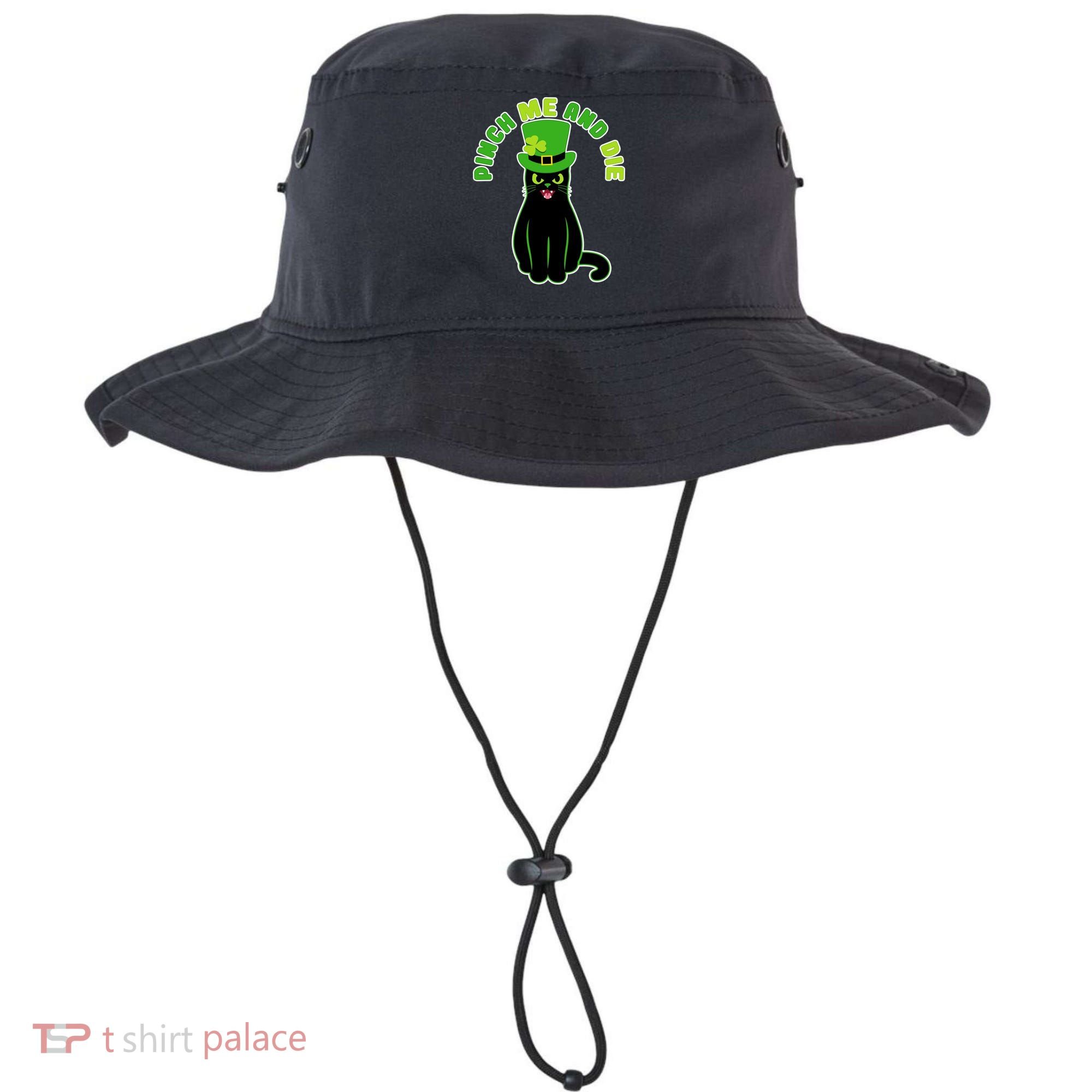 Pinch Me And Die St. Patrick's Day Cat Bucket Hat