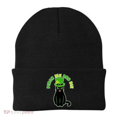 Pinch Me And Die St. Patrick's Day Cat Beanie