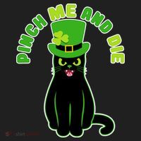 Pinch Me And Die St. Patrick's Day Cat Beanie thumb 2