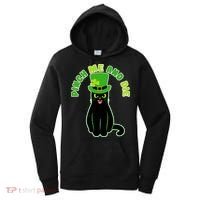 Pinch Me And Die St. Patrick's Day Cat Women's Hoodie thumb 0