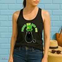 Pinch Me And Die St. Patrick's Day Cat Women's Tank Top thumb 2
