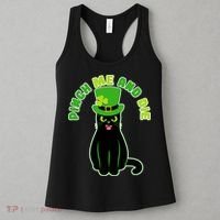 Pinch Me And Die St. Patrick's Day Cat Women's Tank Top thumb 3