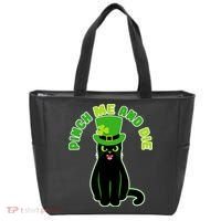 Pinch Me And Die St. Patrick's Day Cat Tote Bag thumb 0