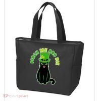Pinch Me And Die St. Patrick's Day Cat Tote Bag thumb 3
