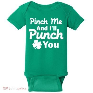 Pinch Me And I'll Punch You Baby Bodysuit