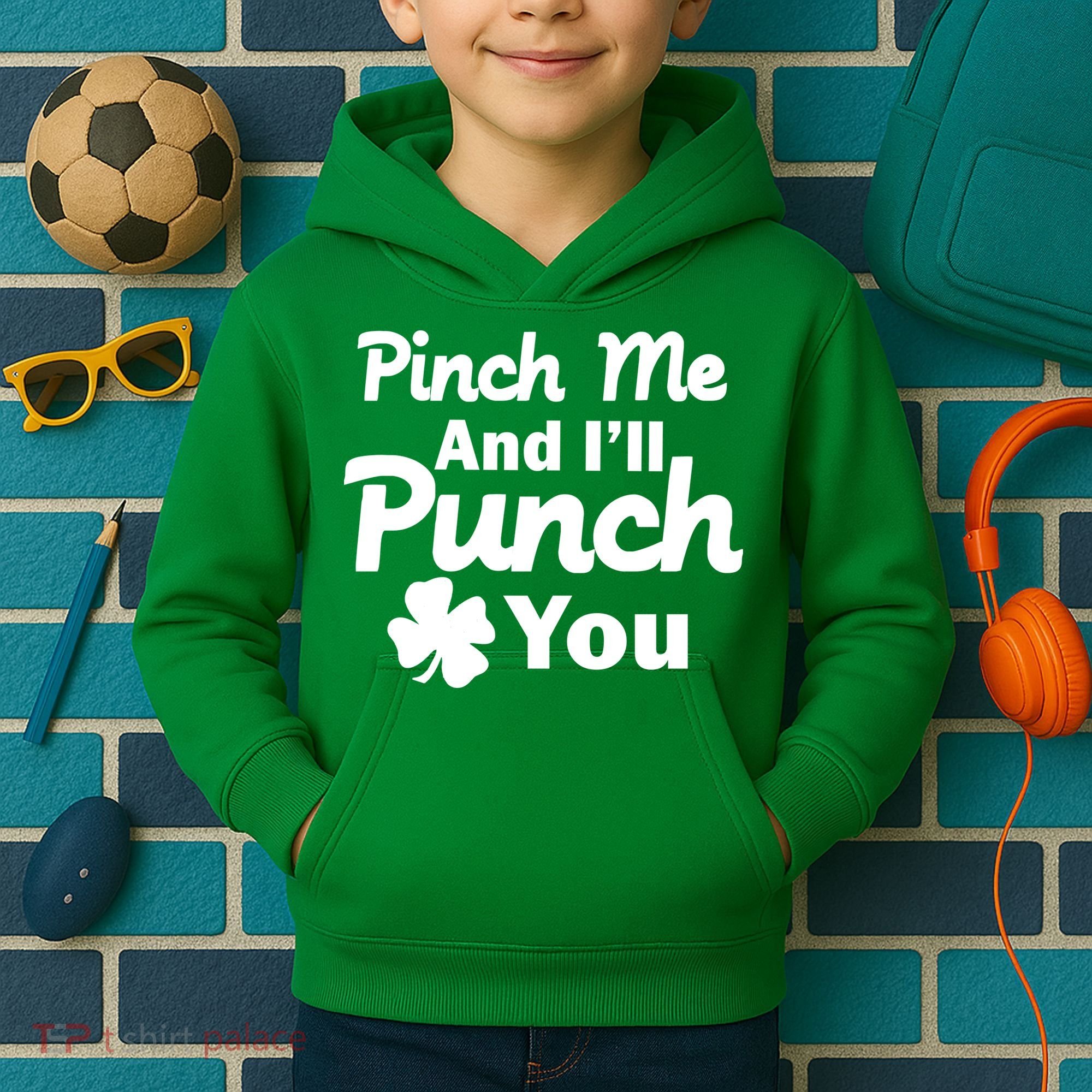Pinch Me And I'll Punch You Kids Hoodie