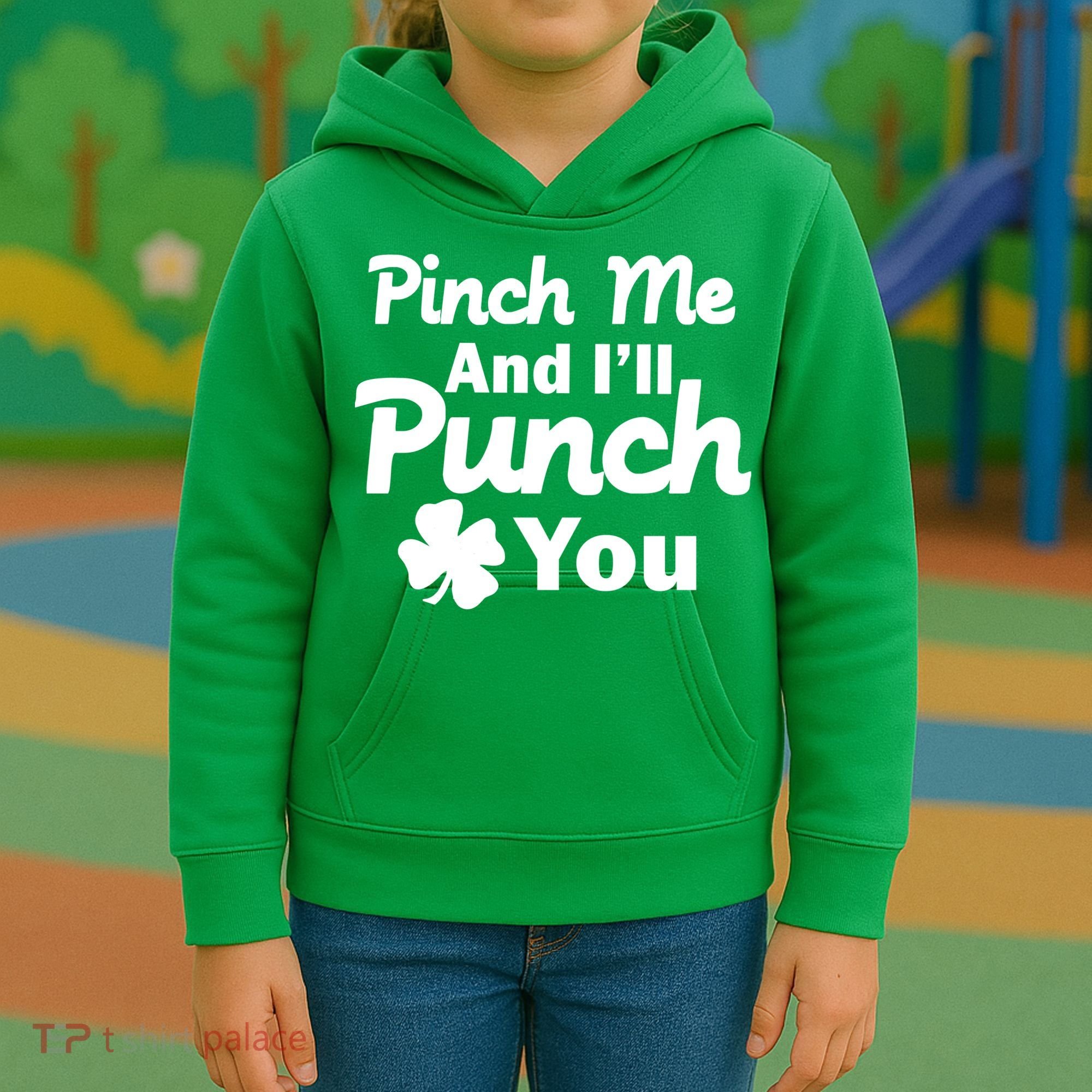 Pinch Me And I'll Punch You Kids Hoodie