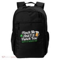 Pinch Me And I'll Punch You St Patrick's Day Backpack thumb 0