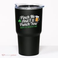 Pinch Me And I'll Punch You St Patrick's Day Tumbler thumb 0