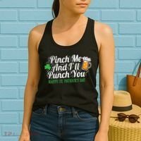Pinch Me And I'll Punch You St Patrick's Day Women's Tank Top thumb 2