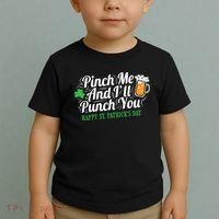 Pinch Me And I'll Punch You St Patrick's Day Toddler T-Shirt thumb 2
