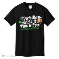 Pinch Me And I'll Punch You St Patrick's Day Kids T-Shirt thumb 0