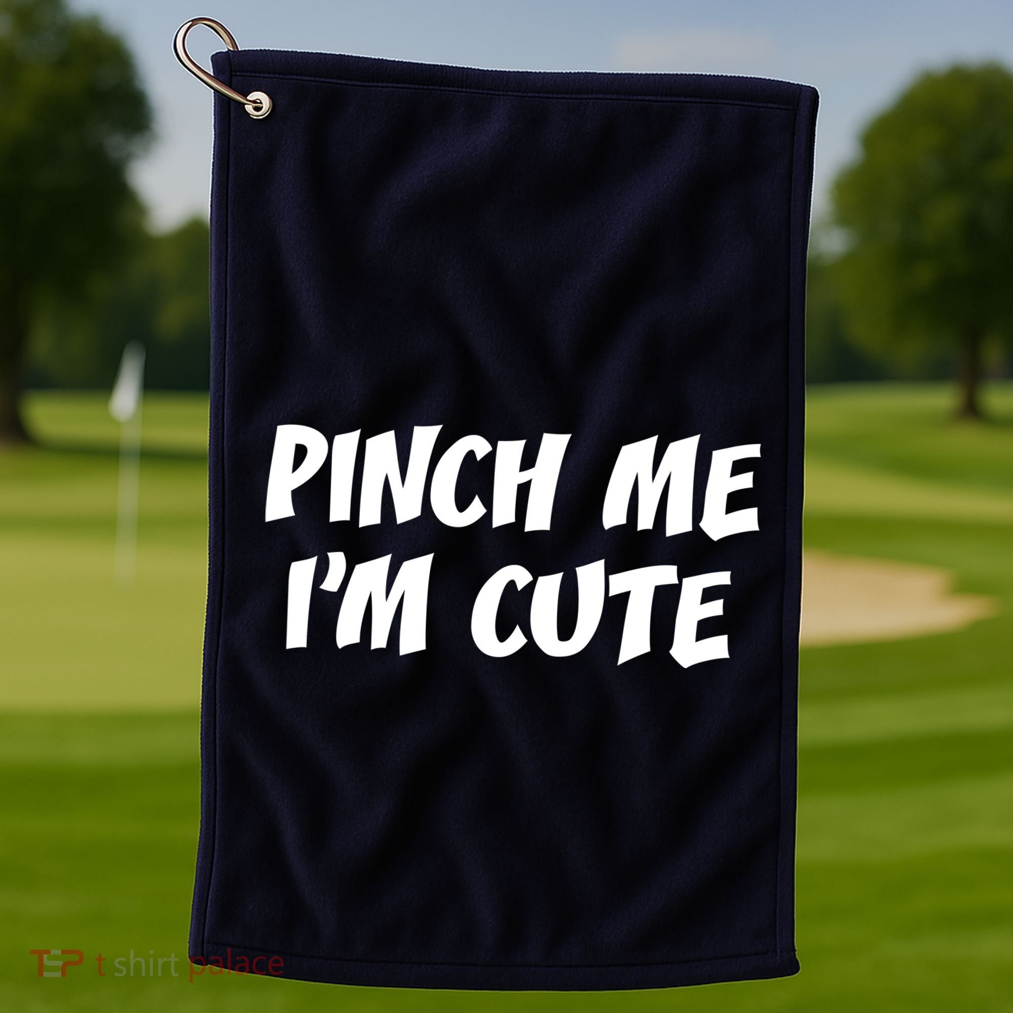 Pinch Me I'm Cute Golf Towel