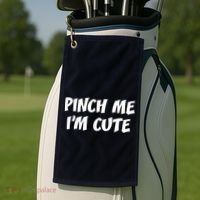 Pinch Me I'm Cute Golf Towel thumb 2