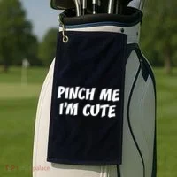 Pinch Me I'm Cute Golf Towel thumb 2