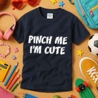Pinch Me I'm Cute Kids T-Shirt thumb 3