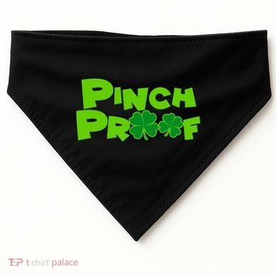 Pinch Proof Irish Shamrocks USA-Made Doggie Bandana