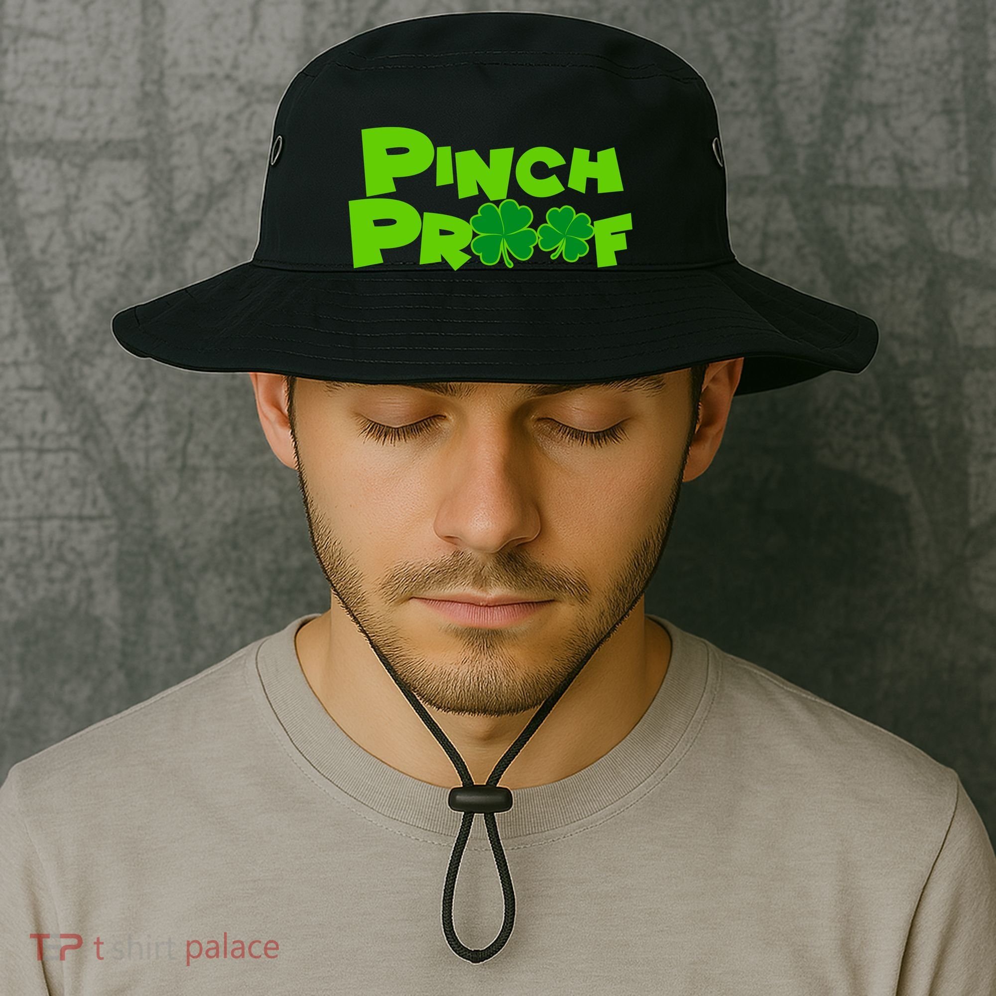 Pinch Proof Irish Shamrocks Bucket Hat