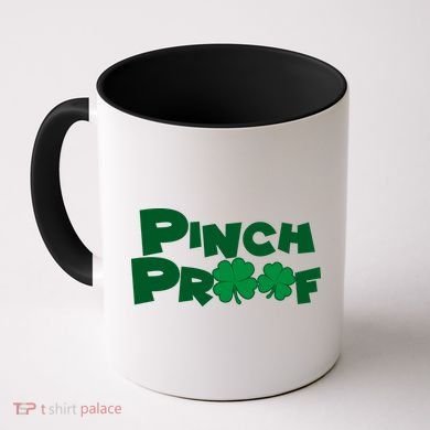 Pinch Proof Irish Shamrocks Coffee Mug