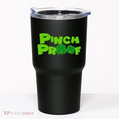 Pinch Proof Irish Shamrocks Tumbler