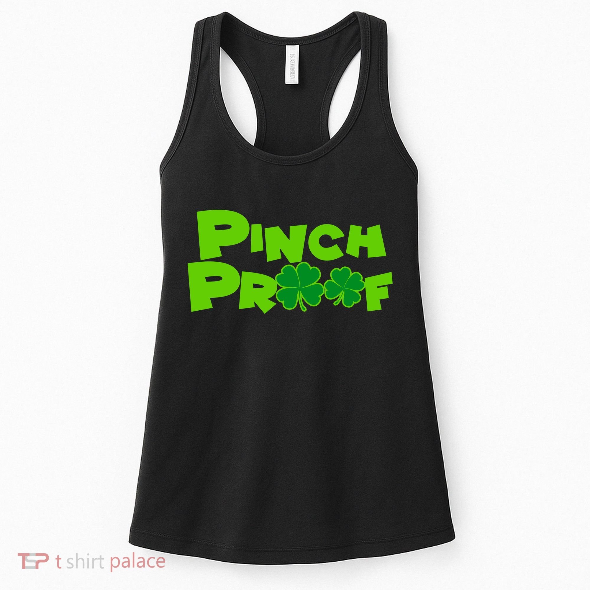 Pinch Proof Irish Shamrocks Women's Tank Top