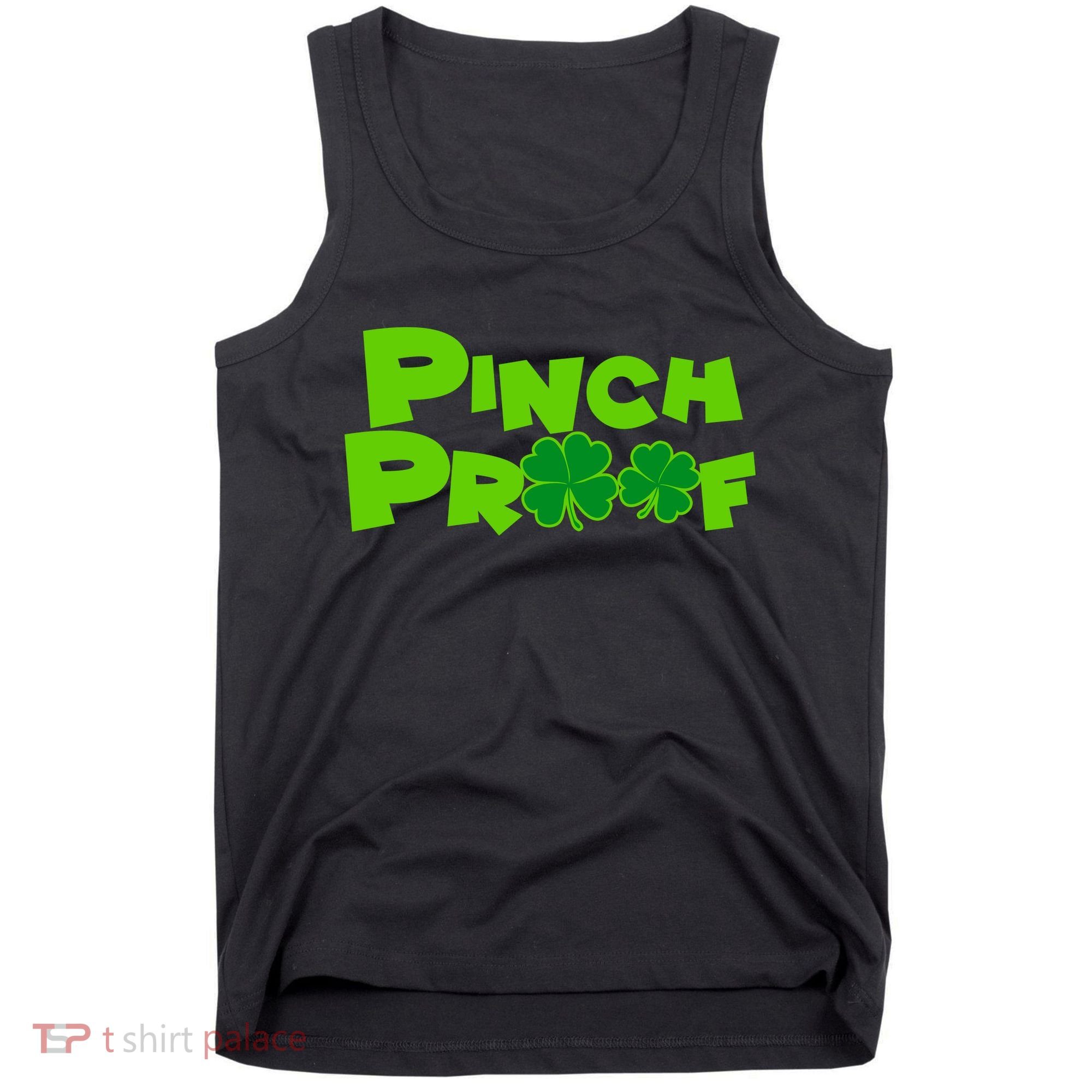 Pinch Proof Irish Shamrocks Tank Top