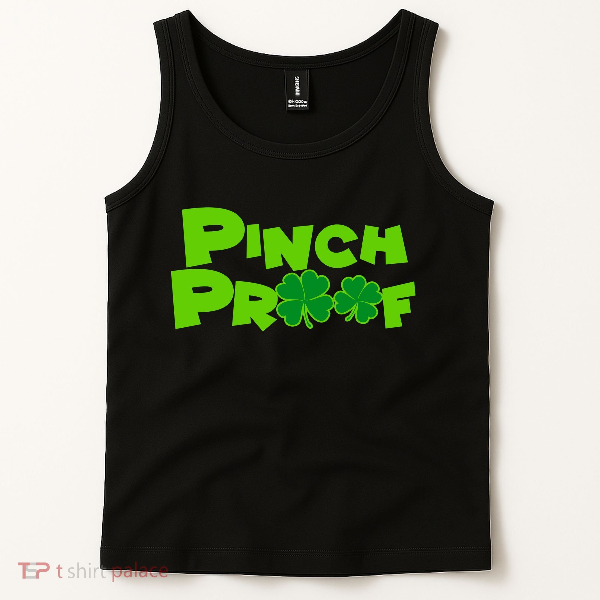 Pinch Proof Irish Shamrocks Tank Top