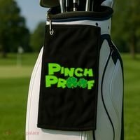 Pinch Proof Irish Shamrocks Golf Towel thumb 2